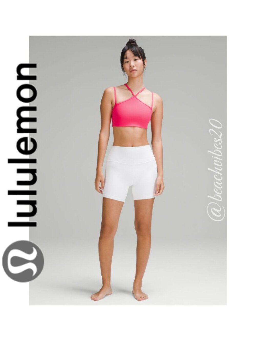 LULULEMON ATHLETICA Flow Y Strappy Bra Nulu Light Support, A–C Cups 10 LL-28